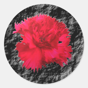 Autocollant Fantsay Floral Carnation Rouge