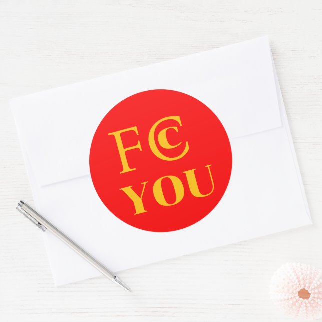 Autocollant FCC YOU (Enveloppe)