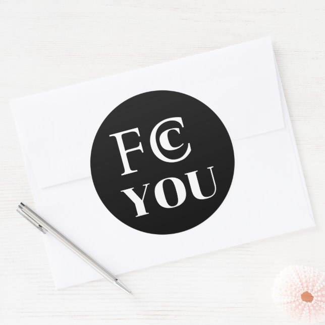 Autocollant FCC YOU (Enveloppe)