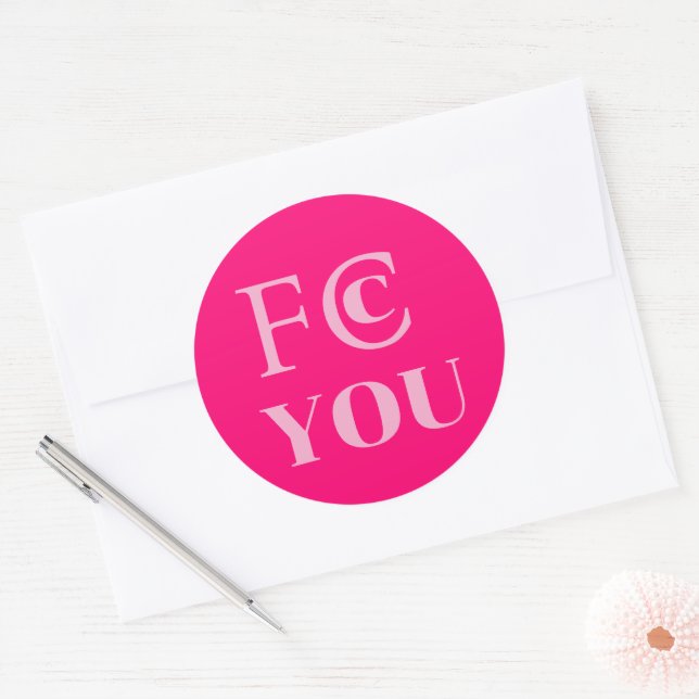 Autocollant FCC YOU (Enveloppe)