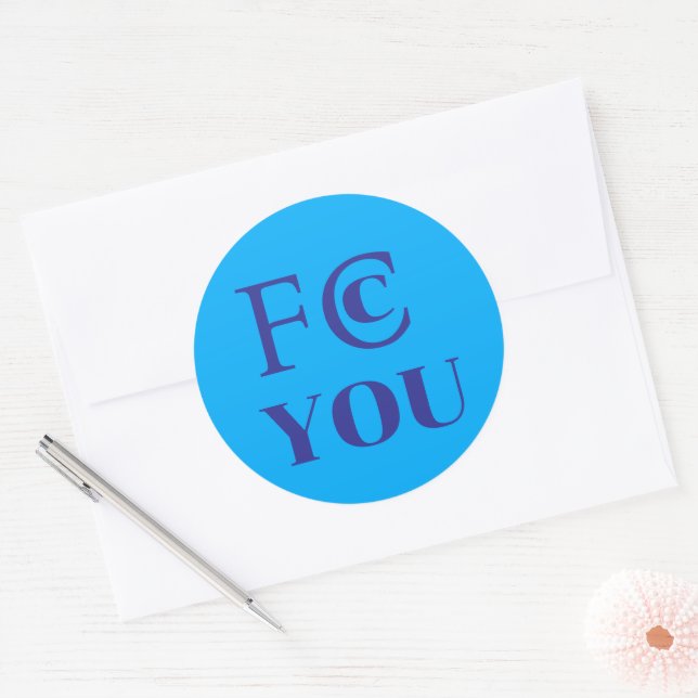Autocollant FCC YOU (Enveloppe)