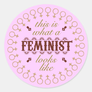 Autocollant féministe