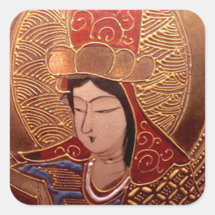 Autocollant Femme Asiatique Élégante