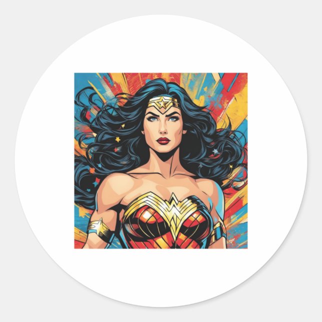 Autocollant Femme de Wonder  (Devant)