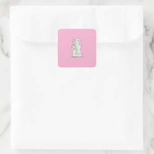 Autocollant Femme Zodiaque Verseau