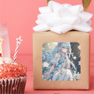 autocollant fête fille