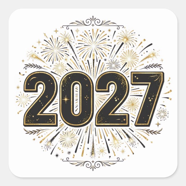 Autocollant Feux d'Artifice 2027 (Devant)