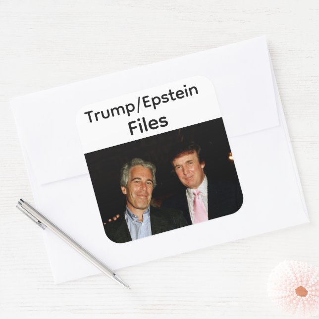 Autocollant Fichiers Trump/Epstein (Enveloppe)