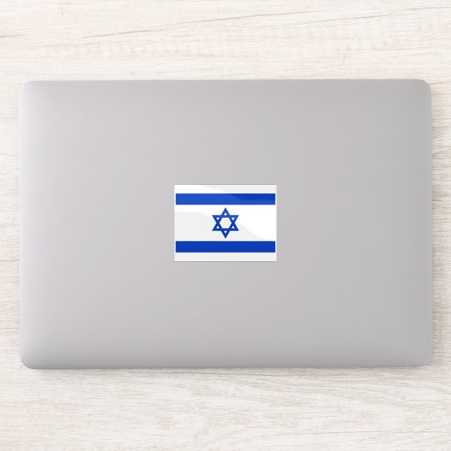 Autocollant Fierté Sioniste Drapeau d'Israël  (Ordinateur)