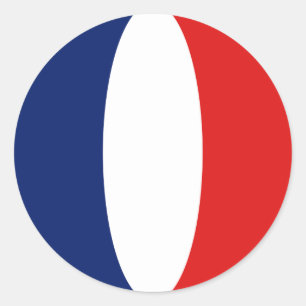 Autocollant fisheye drapeau de France