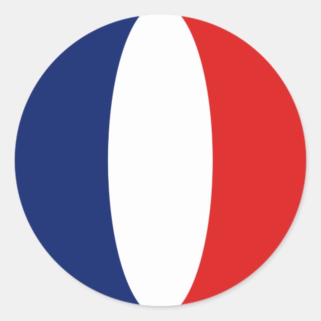 Autocollant fisheye drapeau de France (Devant)