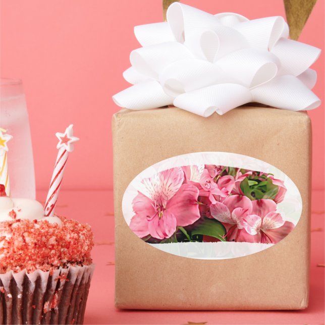 Autocollant Fleur Rose Jolie (Fête)