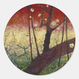 Autocollant fleurissant de prunier