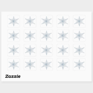 Autocollant Flocon de Neige   Hiver Minimaliste 