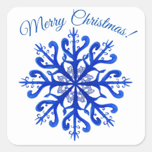 Autocollant flocon de neige Joyeux Noël