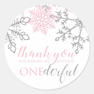 Autocollant flocon de neige Winter Onederland