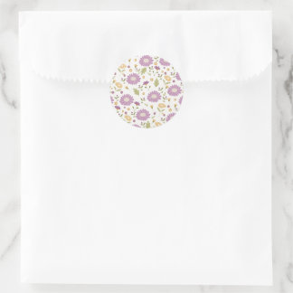 Autocollant floral