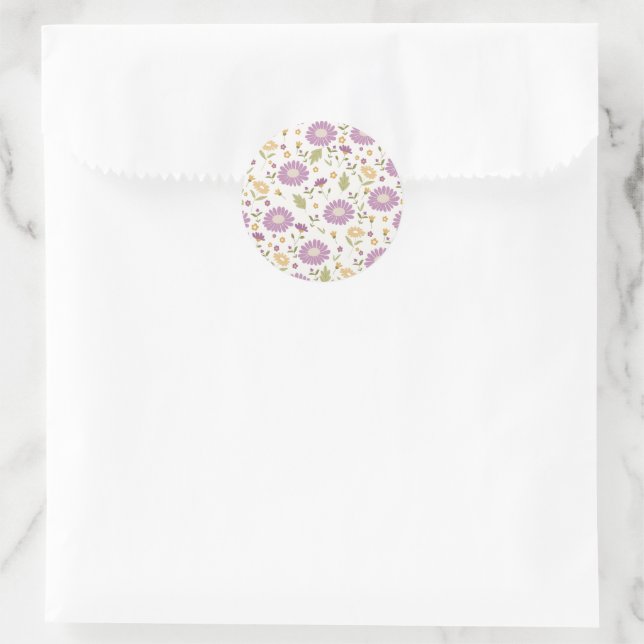 Autocollant floral (Sac)