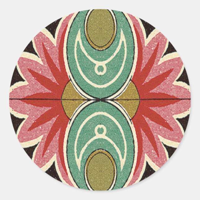 Autocollant floral arabe (Devant)