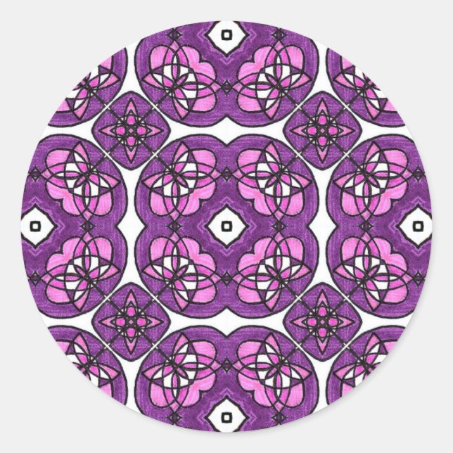 Autocollant floral arabesque (Devant)
