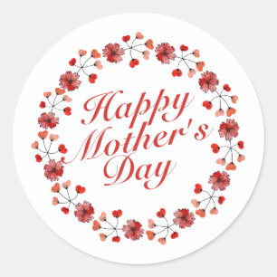 Autocollant floral élégant de la guirlande   du