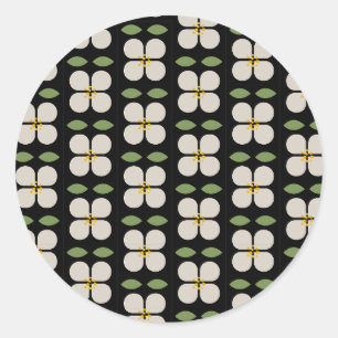 Autocollant floral noir et blanc - Bloom & Stick
