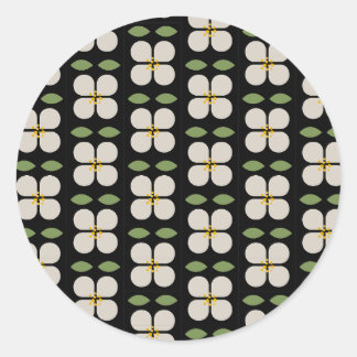 Autocollant floral noir et blanc - Bloom & Stick