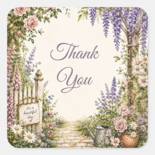 Autocollant floral personnalisé pour jardin de cot
