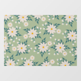 Autocollant floral pour fenêtre 101 * 71 cm