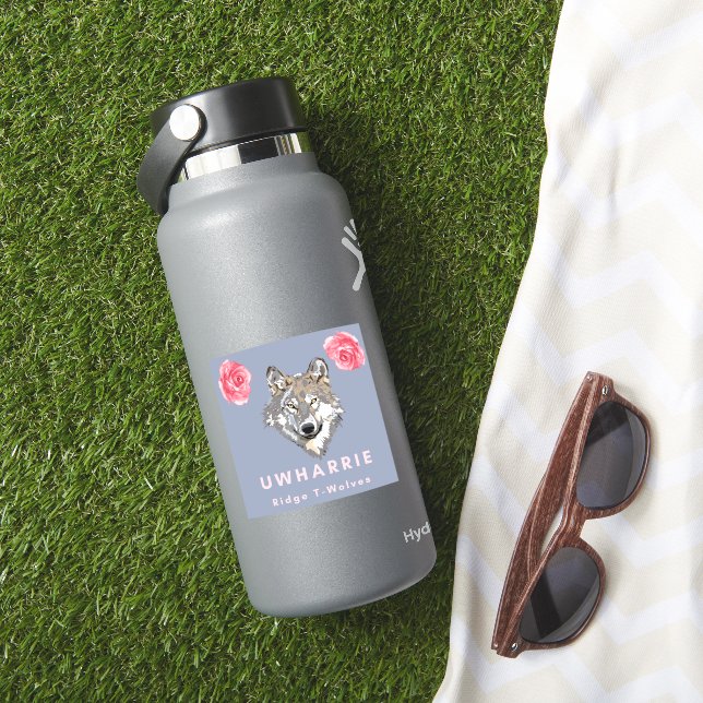 Autocollant floral T-Wolves (HydroFlask Insitu)