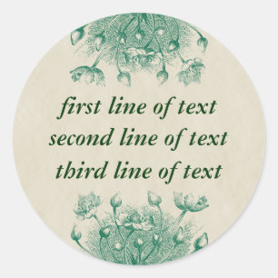 Autocollant Floral Vintage