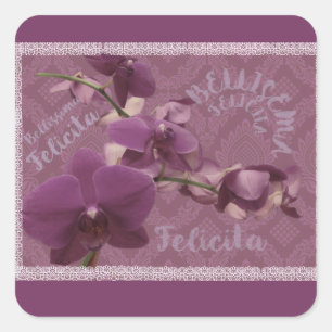 Autocollant floral vintage