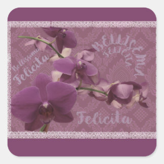 Autocollant floral vintage