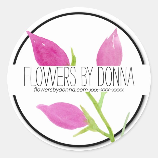 autocollant FLOWER BUSINESS (Devant)