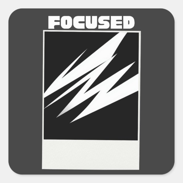 Autocollant Focuse – Style de rue motivationnel mi (Devant)