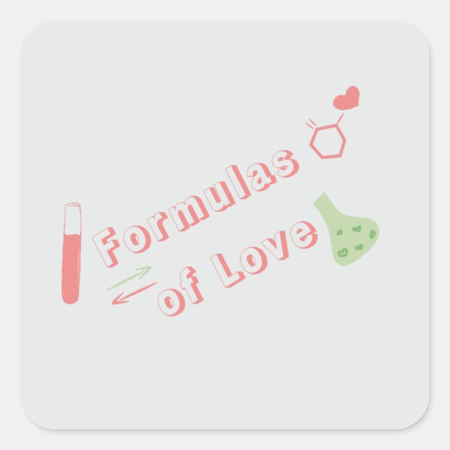 Autocollant Formules d'Amour (Devant)