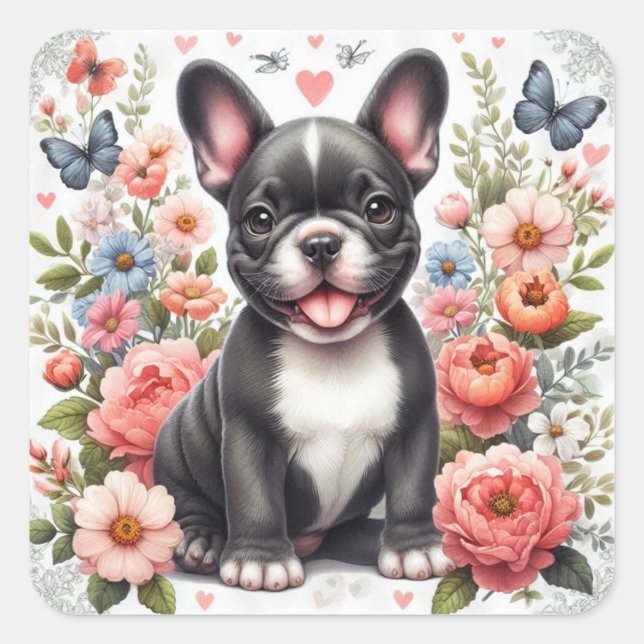 Autocollant français Bulldog (Devant)