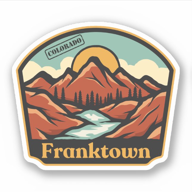 Autocollant Franktown, Colorado (Devant)