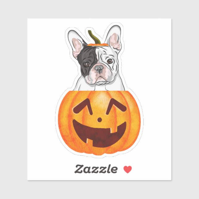 Autocollant Frenchie Halloween (Feuille)