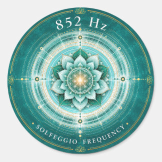 Autocollant Fréquence Solfeggio 852 Hz