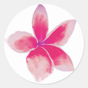 Autocollant fuchsia de Plumeria