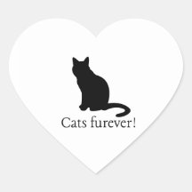 Autocollant furever pour chats