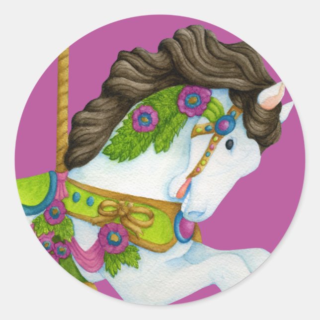 Autocollant Gayle Carousel Horse (Devant)