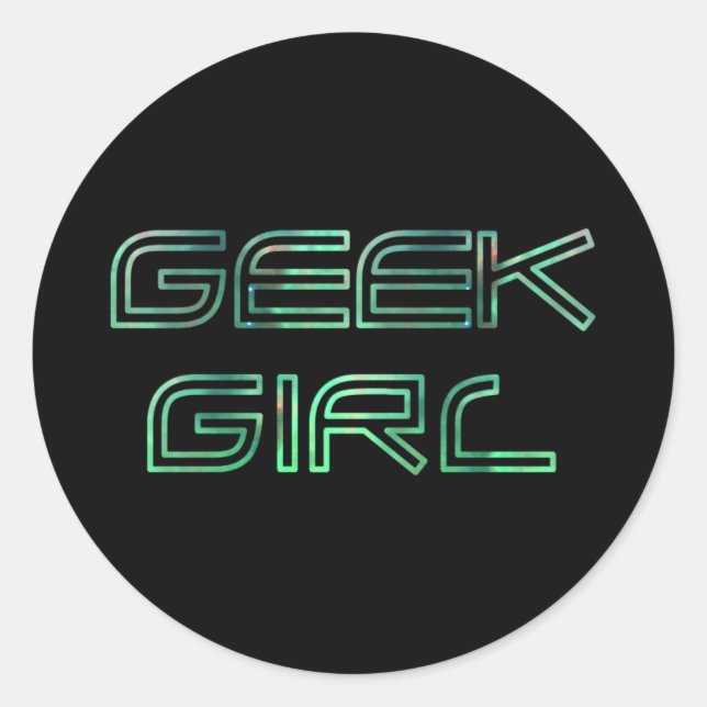 Autocollant Geek Girl (Devant)