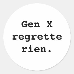 autocollant Gen X