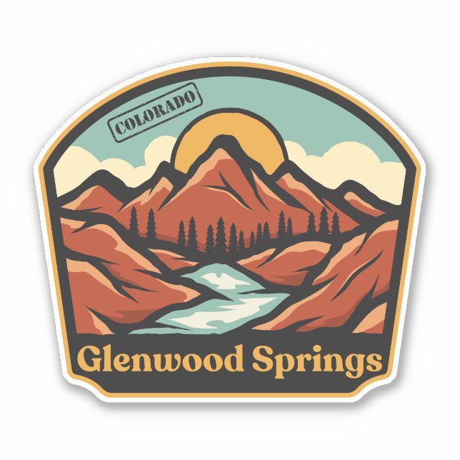 Autocollant Glenwood Springs, Colorado (Devant)
