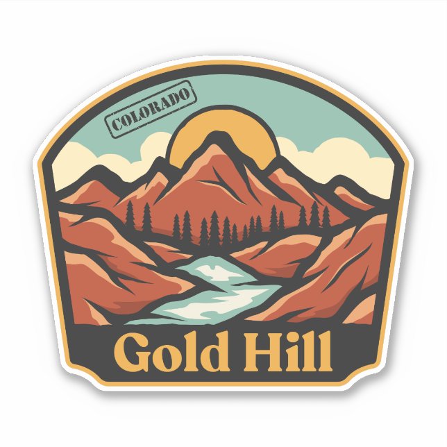 Autocollant Gold Hill, Colorado (Devant)