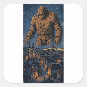 Autocollant Golem de Prague
