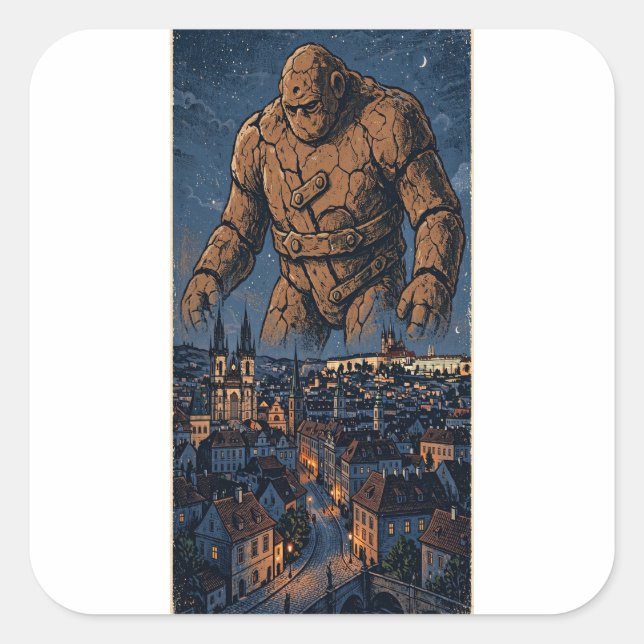 Autocollant Golem de Prague (Devant)