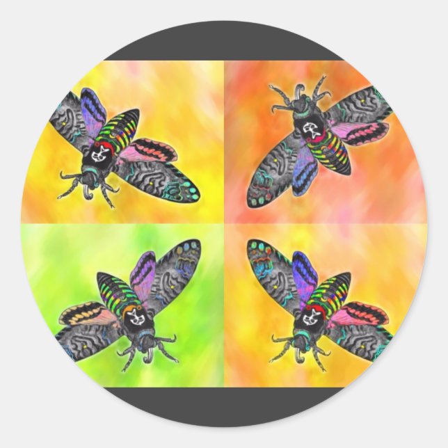 Autocollant Goth Moth 4 (Devant)